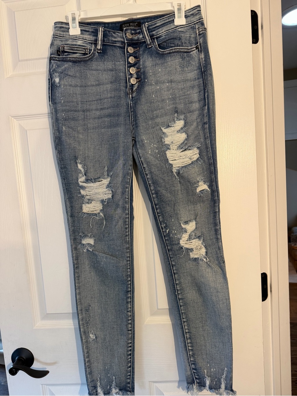 Women’s Judy Blue High-Rise Distressed Skinny Jeans - Light Blue